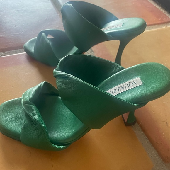Gorgeous green aquazzura heels in the softest leather - Picture 9 of 11